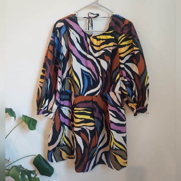Who What Wear size L colorful dress - Picture 2 of 12